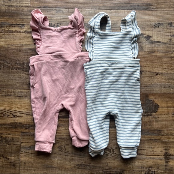 Little Sleepies Other - Little Sleepies Baby Girls Bamboo Romper Bundle Size 3/6 Months Lot Of 2